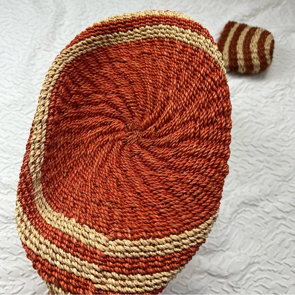 J.Crew Woven Straw Tote Bag – Beach Market Basket - Picture 4 of 8